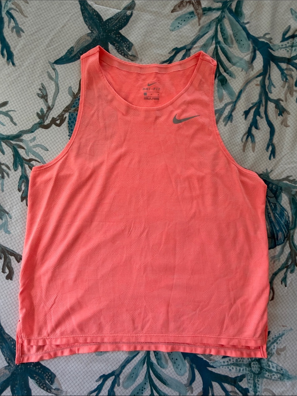 Orange Nike Dry Fit Muscle Tank- Womens M
